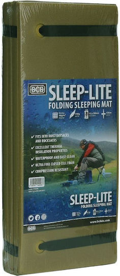 BCB Sleep Lite Foam Single Camping Sleeping Mat 180x52cm Thickness 0.8cm in Khaki color