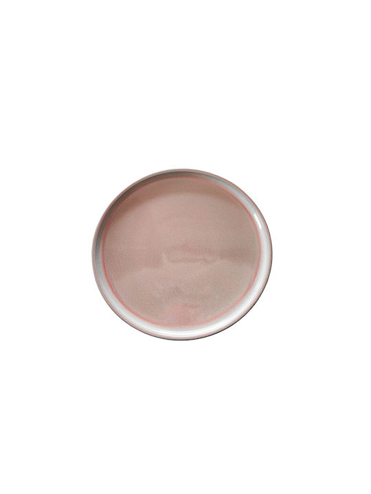 GTSA Plate Desert Ceramic Pink with Diameter 21cm 1pcs