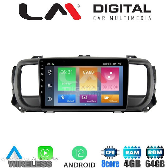 LM Digital Car Audio System for Peugeot Expert Opel Vivaro Fiat Scudo Toyota Proace Citroen SpaceTourer / Jumpy 2016+ (Bluetooth/USB/WiFi/GPS/Apple-Carplay/Android-Auto)