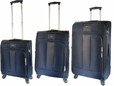 Diplomat Set of Suitcases Black Set 3pcs ZC615 Skroutz.eu