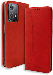 Bodycell Buchen Sie Synthetisches Leder Rot (OnePlus Nord CE 2 Lite 5G) 04-01050