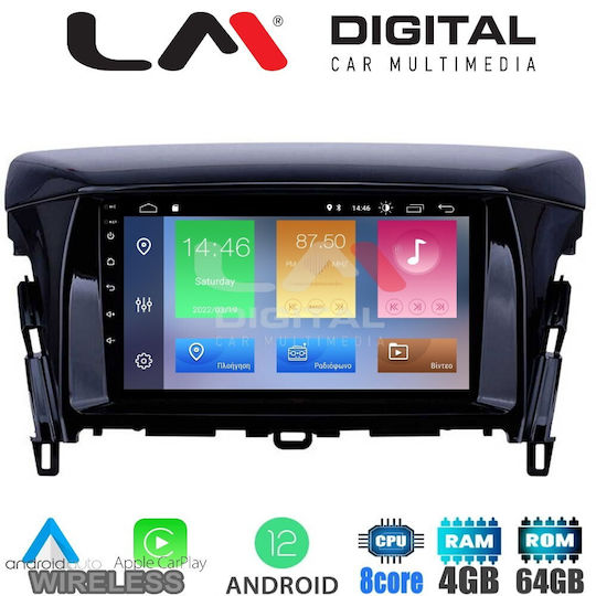 LM Digital Ηχοσύστημα Αυτοκινήτου για Mitsubishi Eclipse Cross / Eclipse 2018 (Bluetooth/USB/WiFi/GPS/Apple-Carplay/Android-Auto) με Οθόνη Αφής 9"