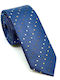 Legend Accessories Men's Tie Set Synthetic Printed In Navy Blue Colour