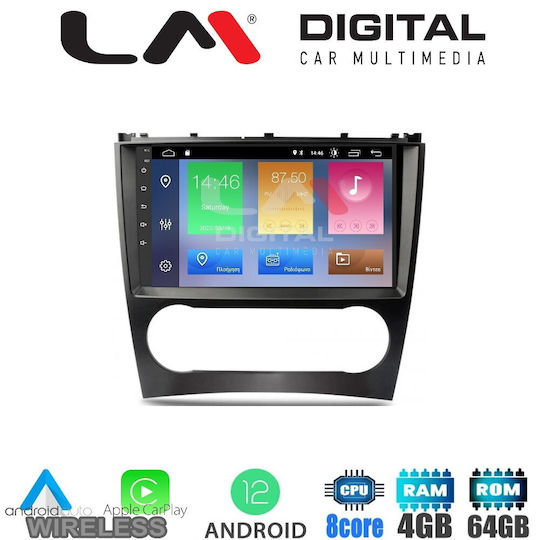 LM Digital Car Audio System for Mercedes-Benz C Class / CLC Class 2004 - 2008 (Bluetooth/USB/WiFi/GPS/Apple-Carplay/Android-Auto) with Screen 9"