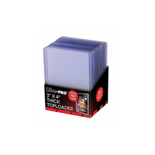 Ultra Pro 3 x 4" Action Packed 55PT Toploader 25 Bucăți Transparente