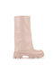 Famous Shoes Women's Boots with Medium Heel Beige