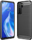Forcell Carbon Back Cover Σιλικόνης Μαύρο (Huawei P40 Lite 5G)