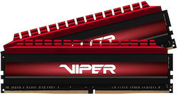 Patriot Viper 64GB DDR4 RAM με 2 Modules (2x32GB) και Ταχύτητα 3600 για Desktop