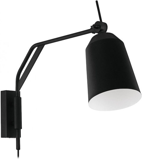 Eglo Loreto Classic Lamp Wall Socket with Socket E27 Black 36.5x36.5cm