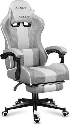 Huzaro Force 4.7 Fabric Gaming Chair with Footrest White Mesh