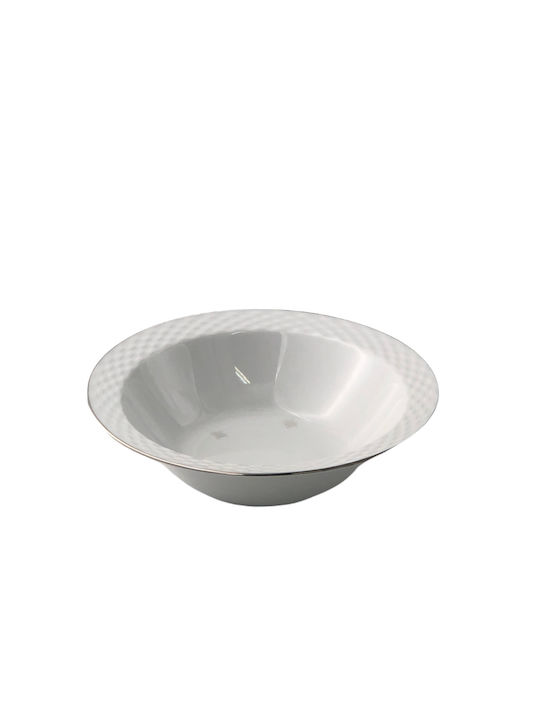 Porcelain Salad Bowl "Polo Platinum" - 23cm