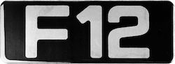 Auto Gs Car Signal Stickers with Enamel Coating FH12 26 x 8cm in Black Color 1pcs