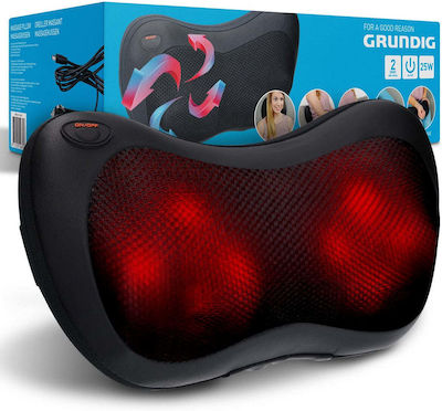 Grundig Pillow Massage for the Neck, the Waist, the Back, the Legs & the Hands with Heating Function