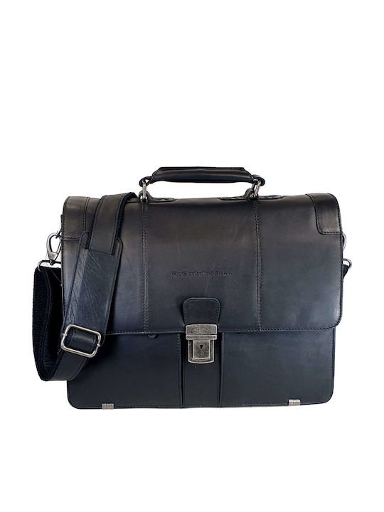 Leather Men's Briefcase Black