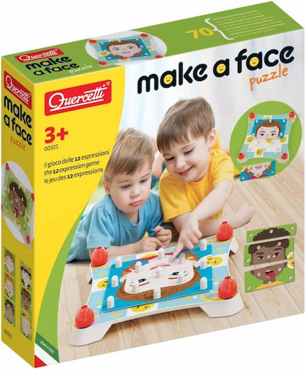 Quercetti Make A Face Puzzle Educational Game Knowledge for 3+ years Years Old