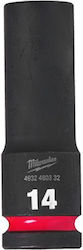 Milwaukee Shockwave Nuss Pneumatisch Sechskant Spritzfilter Wasserhahn mit Vierkant-Antrieb 1/2" Durchmesser 14mm 1Stück Milwaukee Shockwave Nuss Pneumatisch Sechskant Spritzfilter Wasserhahn mit Vierkant-Antrieb 1/2" Durchmesser 14mm 1Stück