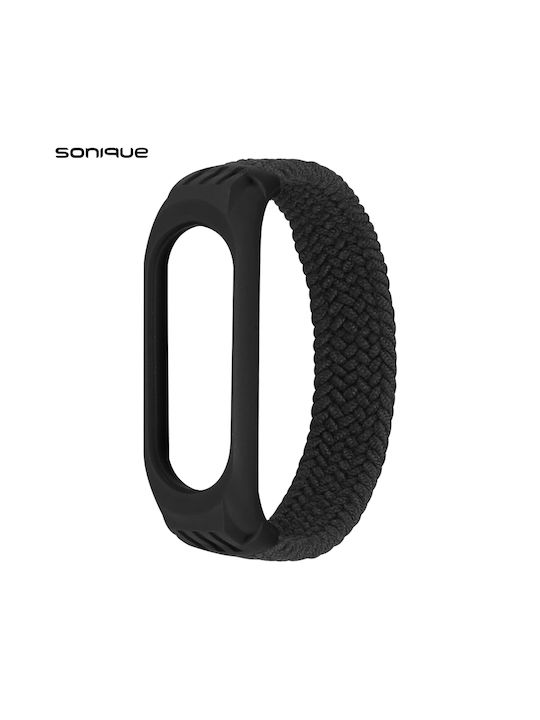 Sonique Braided Curea Tesatura Negru (Xiaomi Mi Band 3/4/5/6)