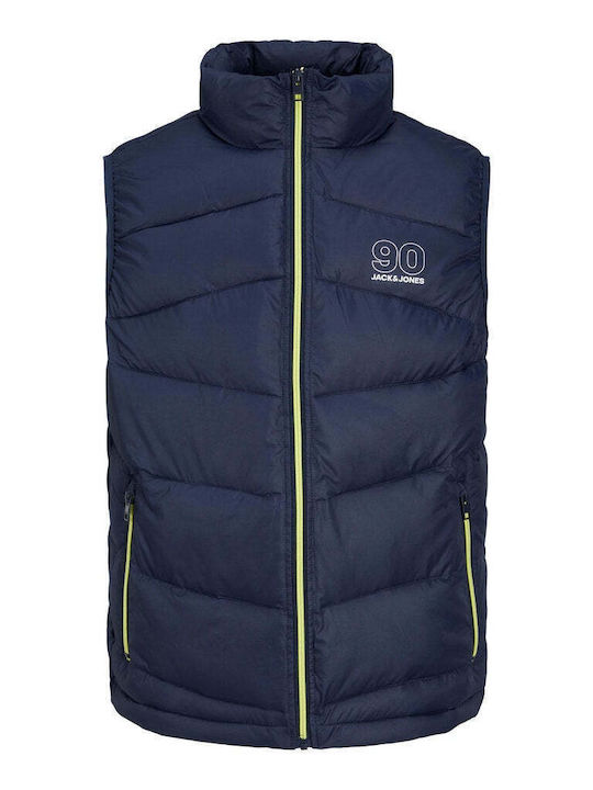 Jack & Jones Men's Sleeveless Puffer Jacket Navy Blue