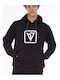 Sweatshirt With Hood Black
