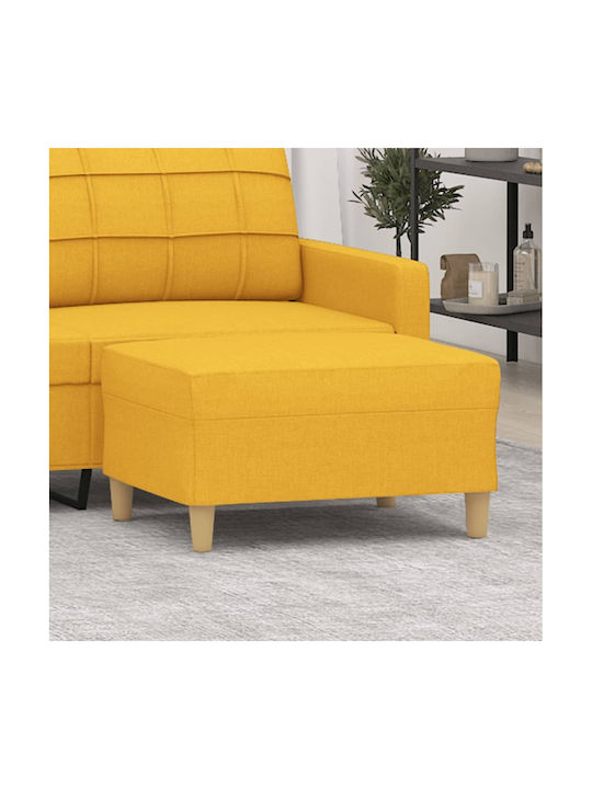 Stoff Fußhocker Gelb 70x55x41cm