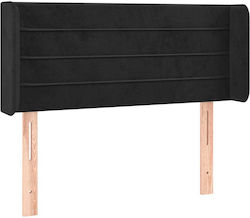 vidaXL Fabric Black Bed Headboard 103x88cm