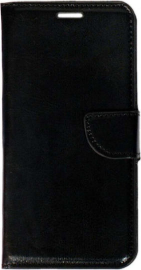 Книга Изкуствена кожа Черен (TCL 305/306/30E/30SE)