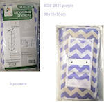SDS-2821 Stoff Aufhängen Aufbewahrungshülle für Unterwäsche / Kleidung in Lila Farbe 15x30x70cm 1Stück