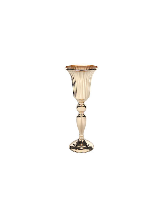 Keskor Metallic Vase 14.5x14.5x38.5cm