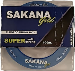 Sakana Gold Fluorocarbon Fishing Line 100m / 0.22mm Sakana Gold Fluorocarbon Fishing Line 100m / 0.22mm