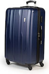 Cardinal 2012 Medium Travel Suitcase Hard Blue with 4 Wheels Height 60cm 2012/60