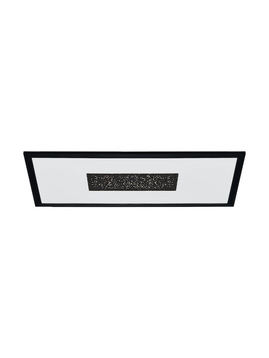 Eglo Marmorata Μοντέρνα Μεταλλική Πλαφονιέρα Οροφής με Ενσωματωμένο LED σε Μαύρο χρώμα 59.5cm