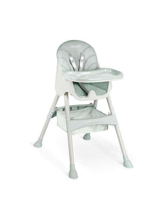 Ricokids Milo Καρεκλάκι Φαγητού 3 in 1 με Ρυθμιζόμενο Ύψος Πράσινο