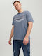 Jack & Jones Ανδρικό T-shirt Flint Stone με Στάμπα