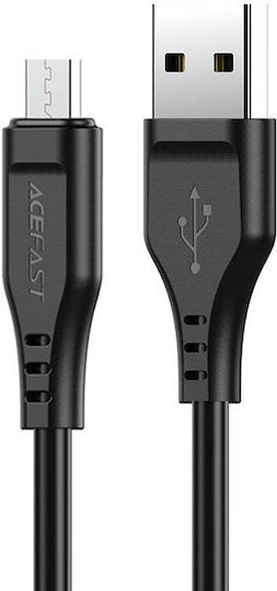 Acefast C3-09 USB 2.0 Cable USB-C Male - USB-A Black 1.2m