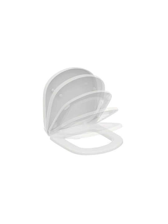 Karag Square S-CY121 Toilettenbrille Soft-Close Kunststoff 44x36cm Weiß