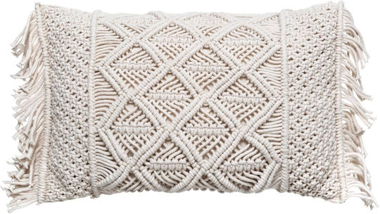 Atmosphera Μαξιλάρι Macrame Beige 30x50εκ.