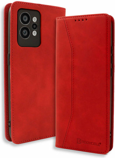 Bodycell Book Δερματίνης Κόκκινο (Realme GT2 Pro)