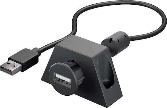 Goobay USB 2.0 Кабел USB-A мъжки - USB-A женски Черен 2м 93351