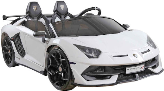 Lamborghini Aventador Διθέσιο με Τηλεκοντρόλ Licensed 24 Volt Λευκό για 3+ Ετών
