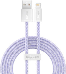 Baseus Dynamic 2 Împletit USB-A la Cablu Lightning Violet 2m (CALD040105)