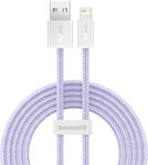 Baseus Dynamic 2 Geflochten USB-A zu Lightning Kabel Lila 2m (CALD040105)