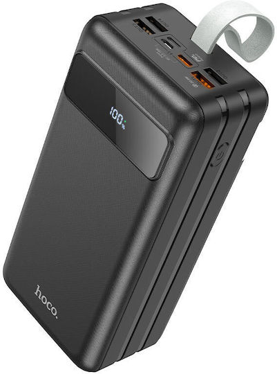 Hoco J86B Външна Батерия 60000mAh 18W с 4 USB-A Изходни Порта и USB-C Изходен Порт Power Delivery Черна