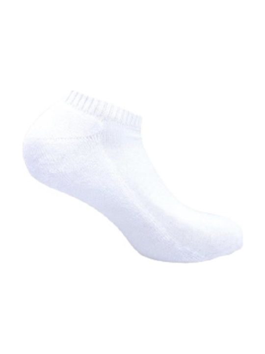 Tzelatis Damen Einfarbige Socken Weiß 1Pack