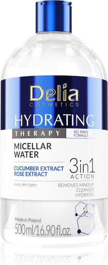 Delia Cosmetics Hydrating Therapy Micellar Water Makeup Remover Face 500ml