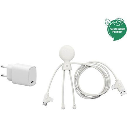 Xoopar Xoopar Handyladegerät mit USB-C Ausgangsanschlüsse 60W Stromlieferung Weiß