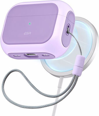 ESR Orbit Halolock Magsafe Θήκη Πλαστική / Σιλικόνης Lavender για Apple AirPods Pro