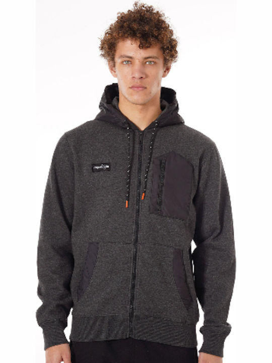 Men's Sweatshirt with Hood Pencil Melange