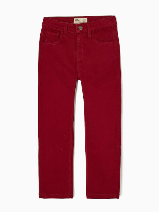 Zippy Kids' Jeans Trousers Burgundy
