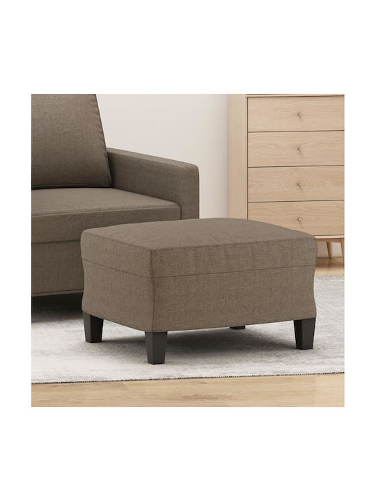 Stoff Fußhocker Taupe 60x50x41cm