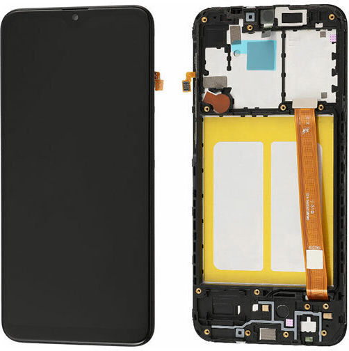 Οθόνη LCD με Μηχανισμό Αφής και Πλαίσιο για Galaxy A20e (Μαύρο)